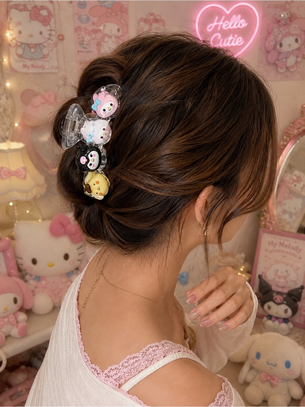 Sanrio Character Claw Hair Clip Kawaii Y2K My Melody Kuromi